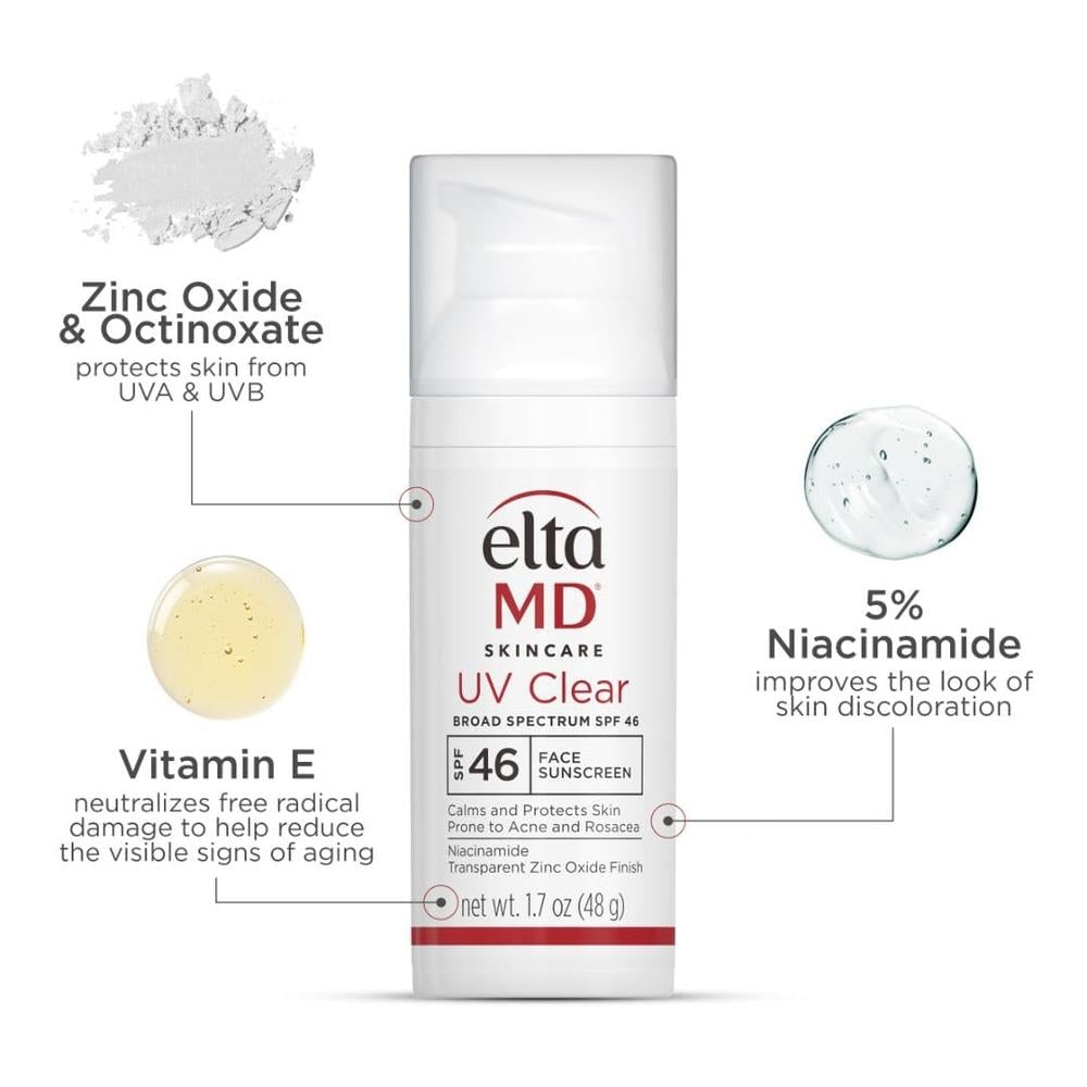 PROTECTOR SOLAR FACIAL TRANSPARENTE PACK 2 ELTAMD 1.7 OZ / 48 GR | UNTINTED Y TINTED - 5