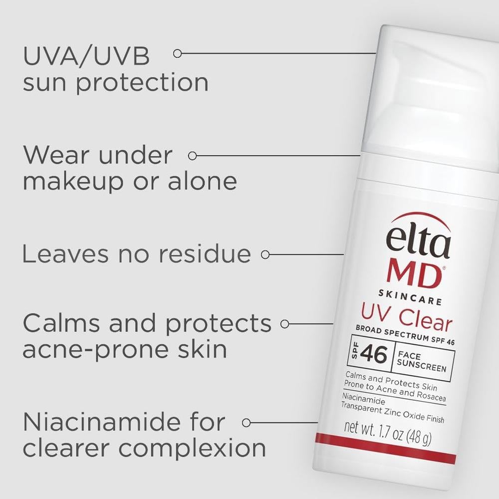 PROTECTOR SOLAR FACIAL TRANSPARENTE PACK 2 ELTAMD | 1.7 OZ / 48 GR - 2
