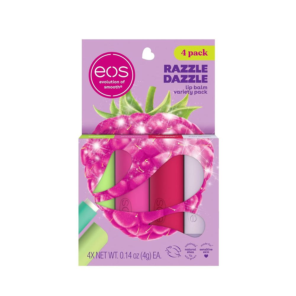 PACK BÁLSAMO LABIAL EOS 4 PZS 0.14 OZ / 4 ML | RAZZLE DAZZLE - 1