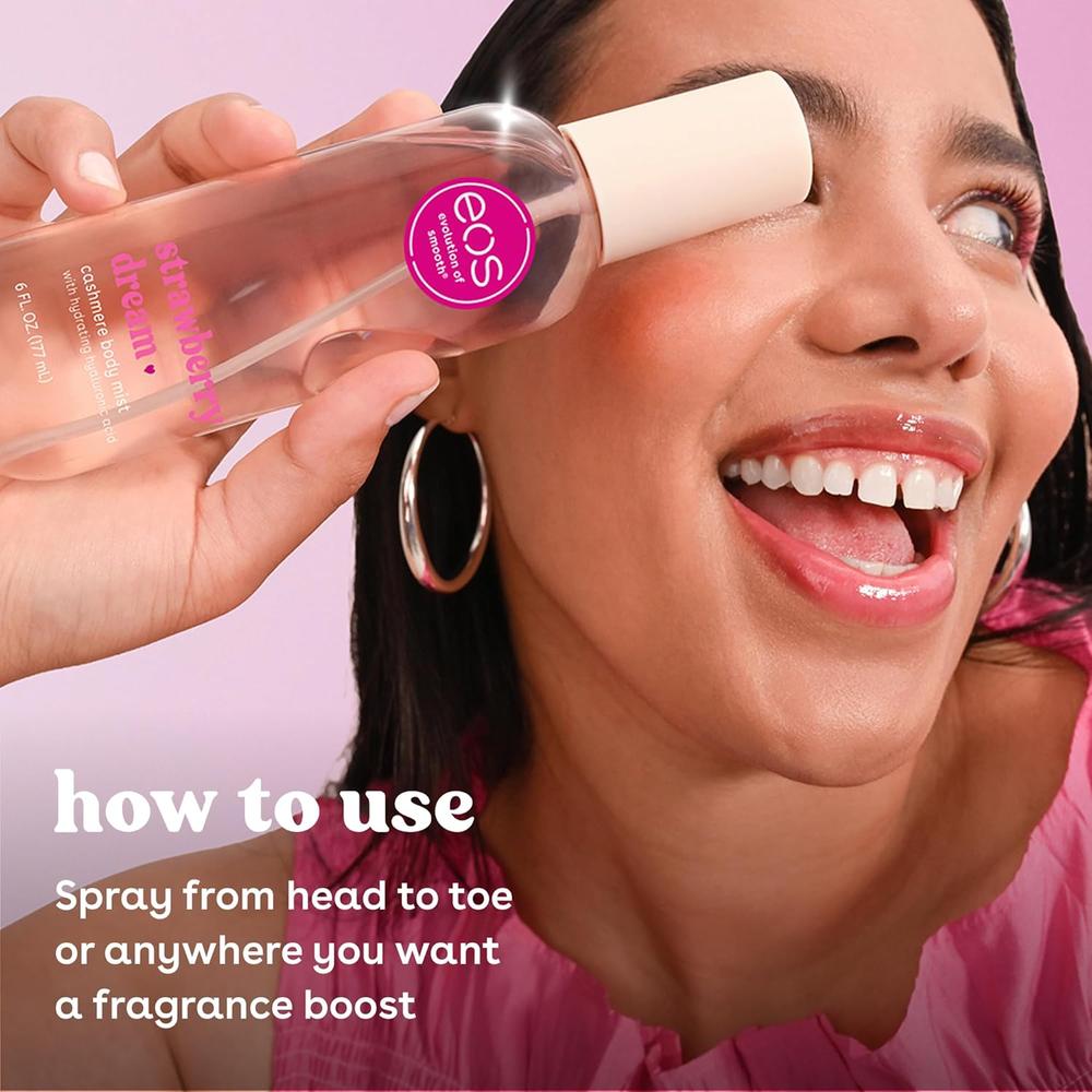EOS CASHMERE SPRAY HIDRATANTE CORPORAL 6 OZ / 180 ML | STRAWBERRY DREAM - 4