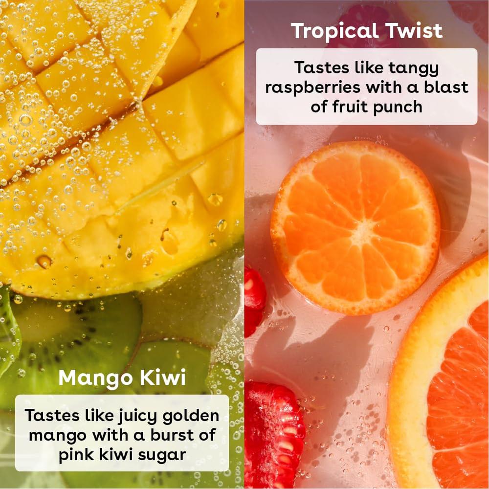 SET BÁLSAMO LABIAL EOS FLAVORLAB POPS 2 PZS 0.14 OZ / 4 ML | MANGO KIWI / TOQUE TROPICAL - 2