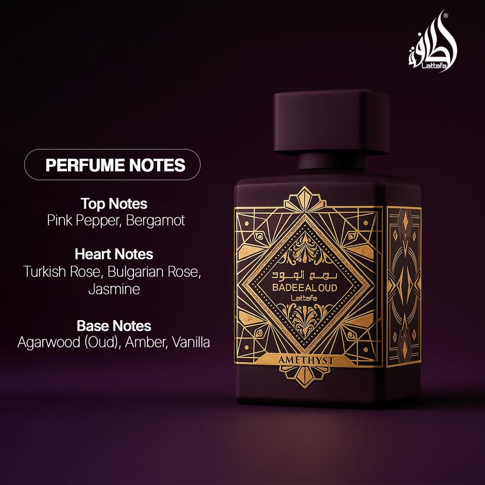 PERFUME LATTAFA BADEE AL OUD AMATISTA EDP UNISEX 3.4 OZ / 100 ML - 4