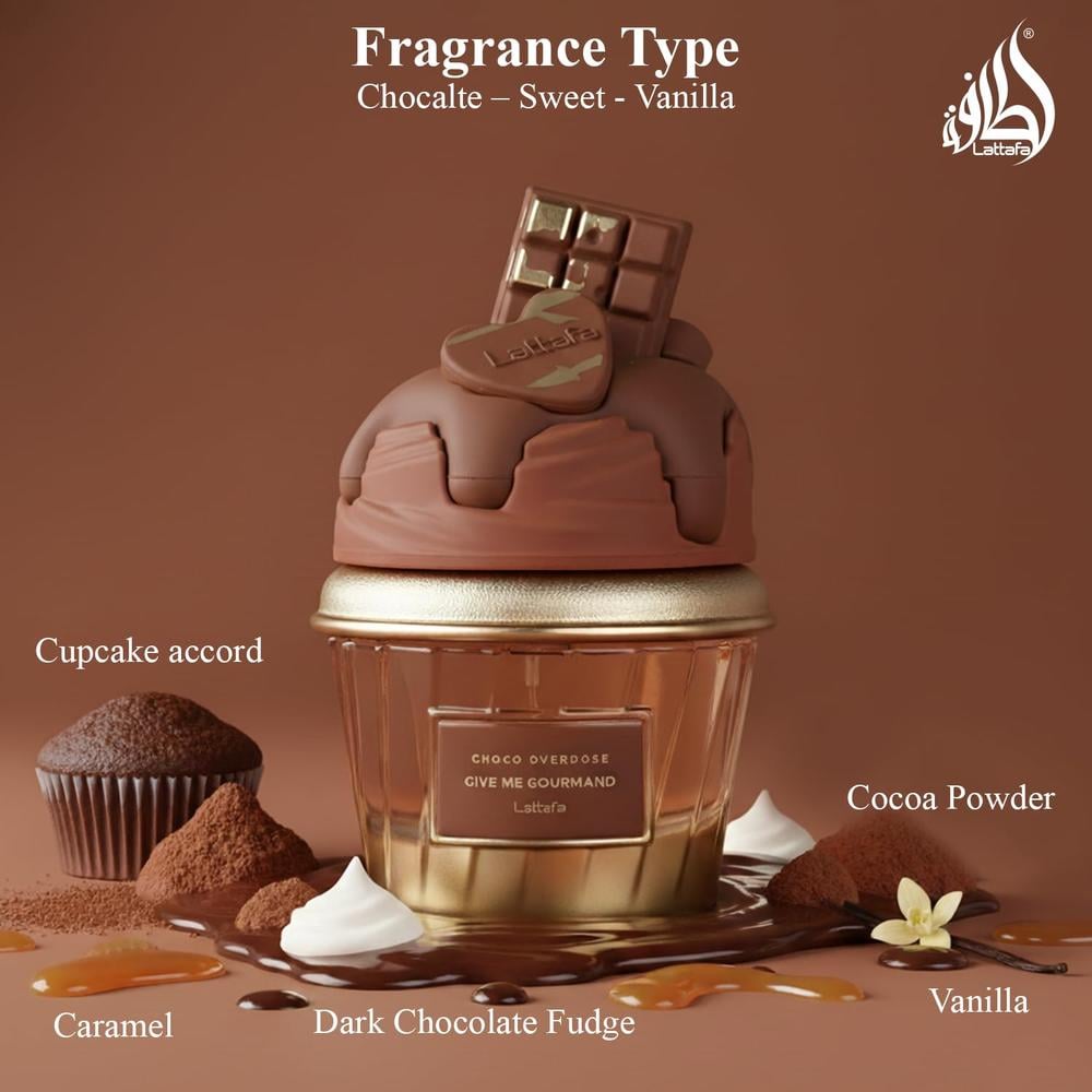 PERFUME LATTAFA CHOCO OVERDOSE EDP UNISEX 2.5 OZ / 75 ML - 4