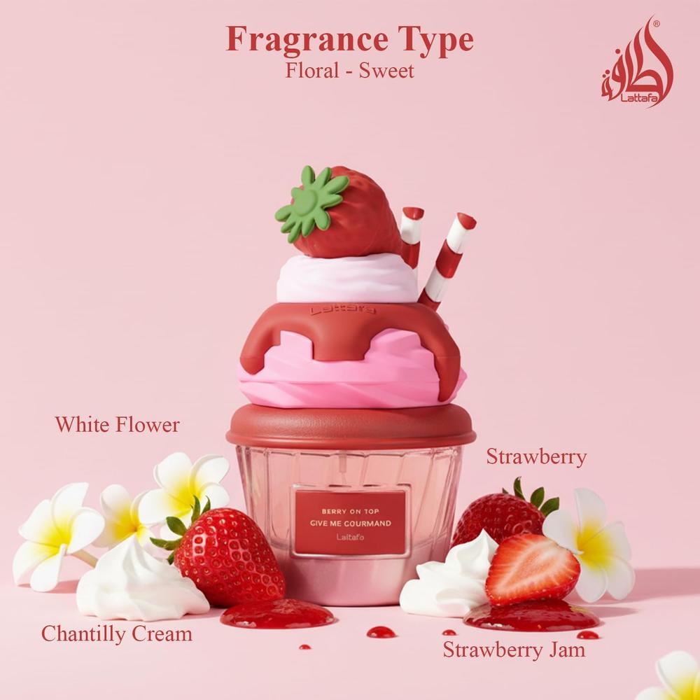 PERFUME LATTAFA BERRY ON TOP EDP UNISEX 2.5 OZ / 75 ML - 4
