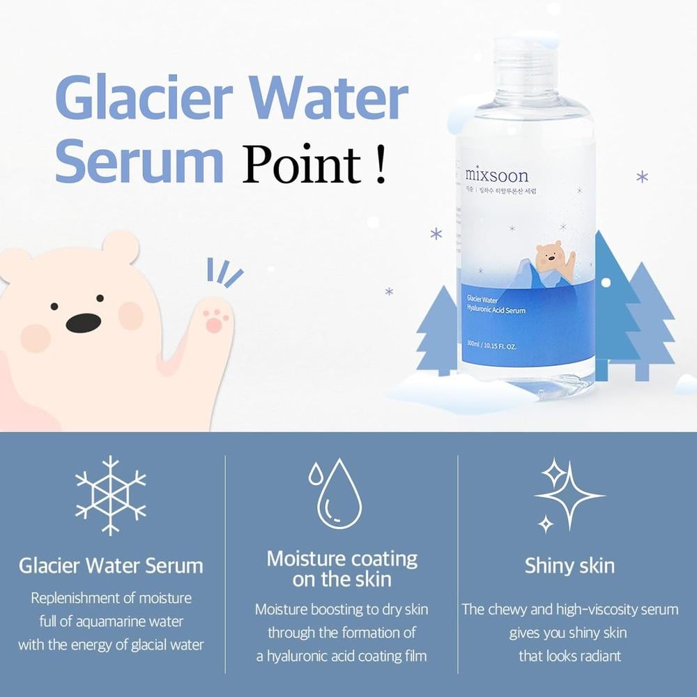 MIXSOON SUERO GLACIER WATER ACIDO HIALURONICO 1 OZ / 30 ML - 3