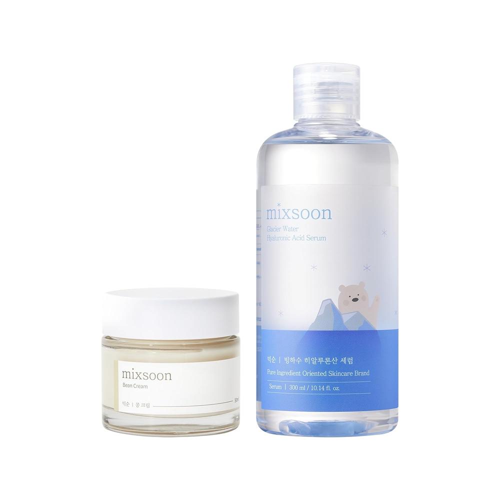 SET CUIDADO FACIAL MIXSOON CREMA 50 ML Y AGUA GLACIAR ACIDO HIALURÓNICO 300 ML - 1