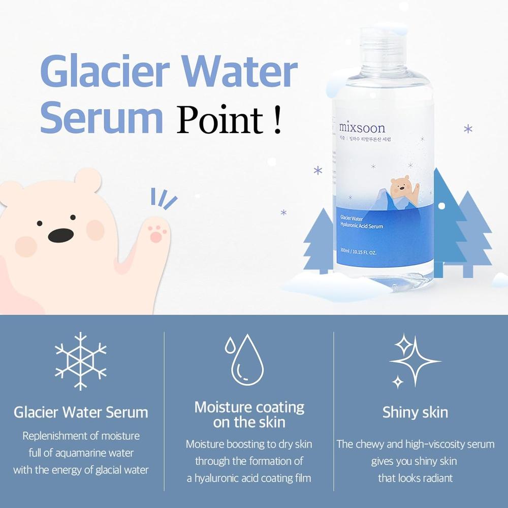 SUERO MIXSOON GLACIER WATER ACIDO HIALURONICO 3.4 OZ / 100 ML - 3