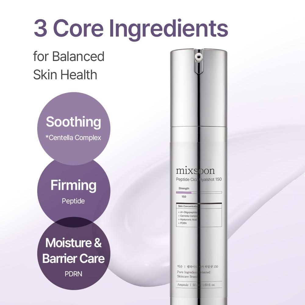MIXSOON SUERO PEPTIDE CICA HYALSHOT 150 - 1.7 OZ / 50 ML - 5