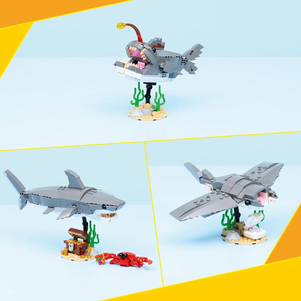 LEGO CREATOR TIBURÓN Y COFRE DEL TESORO SET DE CONSTRUCCIÓN DE ANIMAL - 4