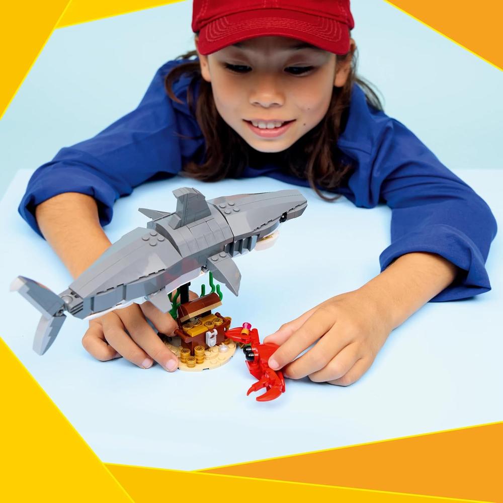 LEGO CREATOR TIBURÓN Y COFRE DEL TESORO SET DE CONSTRUCCIÓN DE ANIMAL - 5