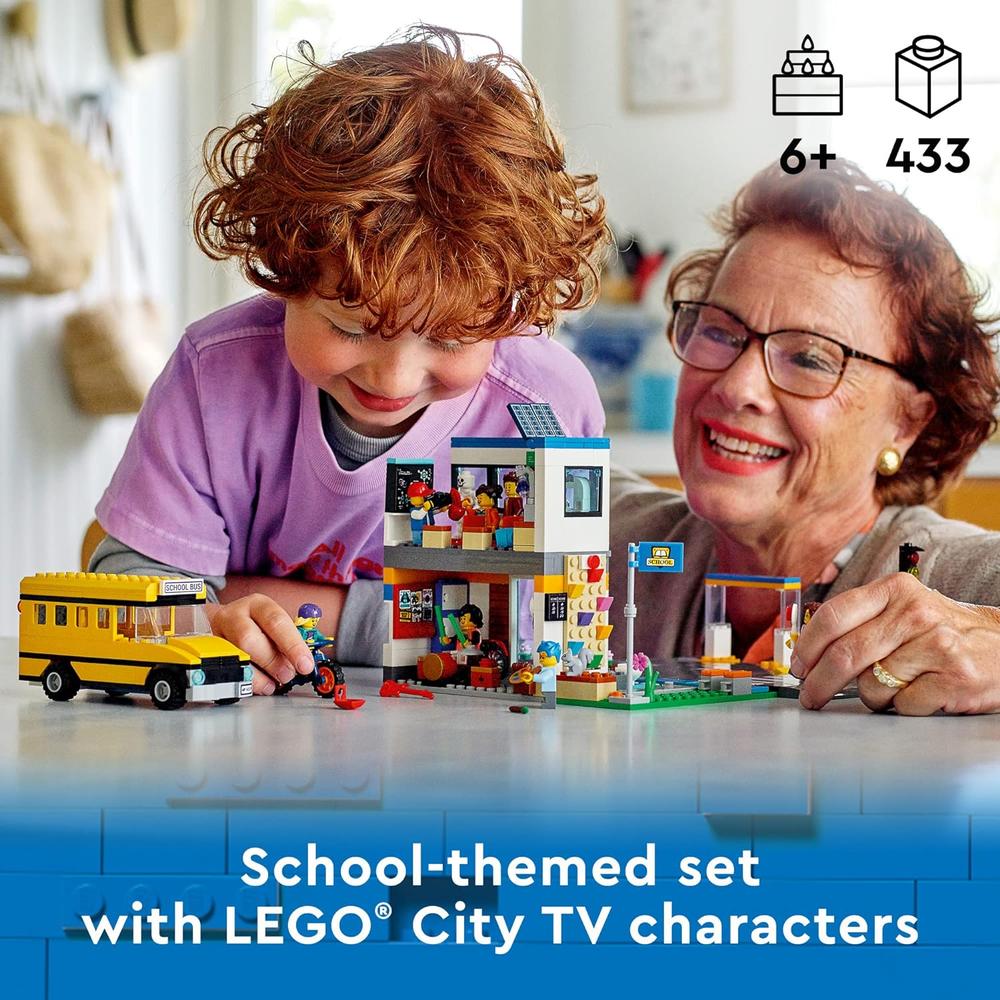LEGO CITY DÍA ESCOLAR SCHOOL DAY SET DE CONSTRUCCIÓN INFANTIL - 2