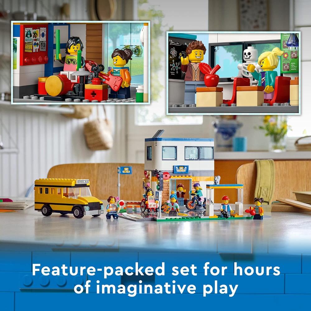 LEGO CITY DÍA ESCOLAR SCHOOL DAY SET DE CONSTRUCCIÓN INFANTIL - 3