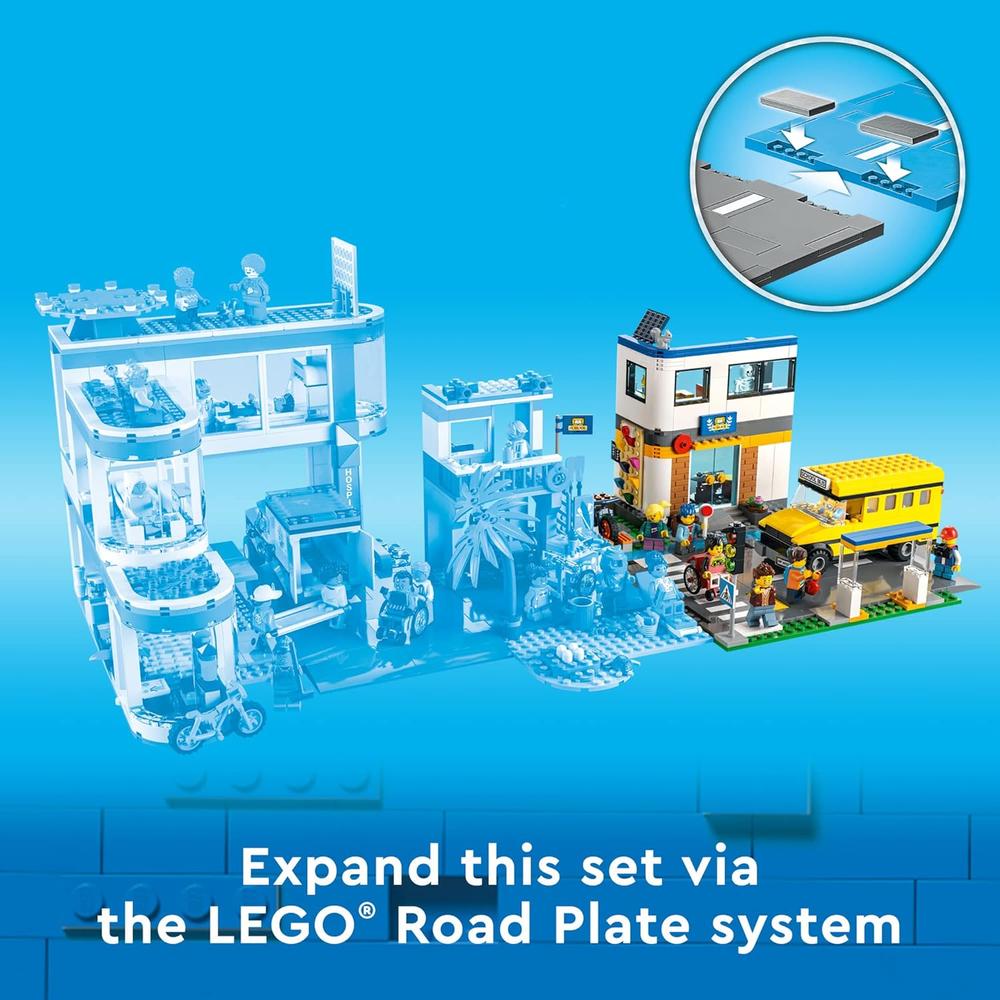 LEGO CITY DÍA ESCOLAR SCHOOL DAY SET DE CONSTRUCCIÓN INFANTIL - 5