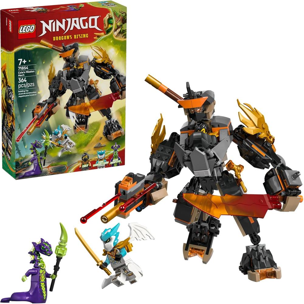 LEGO NINJAGO MISIÓN DE COLE SET DE MECH ARTICULADO Y DRAGÓN - 1