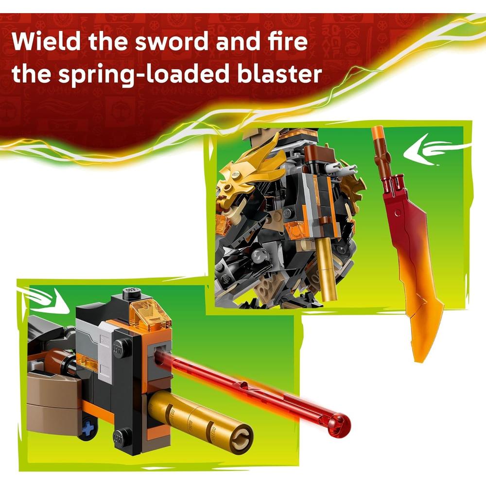 LEGO NINJAGO MISIÓN DE COLE SET DE MECH ARTICULADO Y DRAGÓN - 4