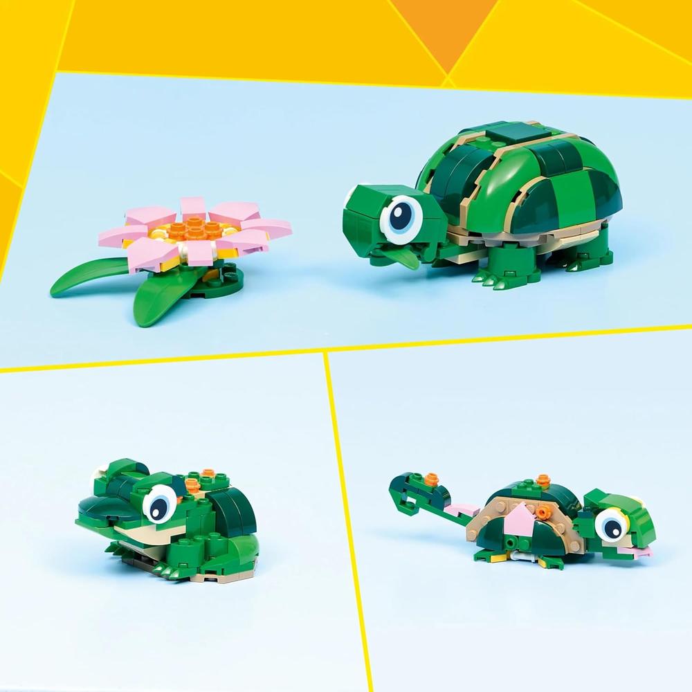 LEGO CREATOR TORTUGA PEREZOSA JUNTO AL AGUA SET DE CONSTRUCCIÓN DE ANIMAL - 4