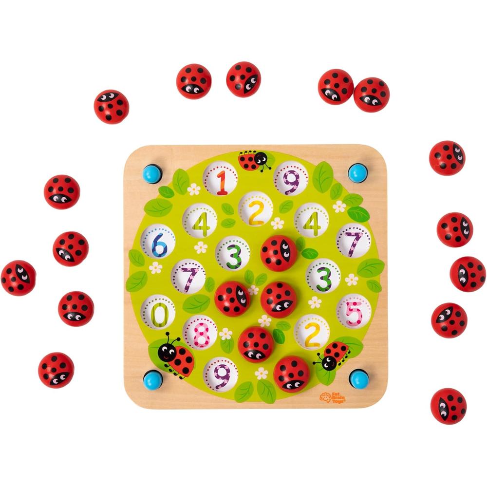 JUEGO DE MEMORIA LADYBUGS GARDEN FAT BRAIN TOYS - 1