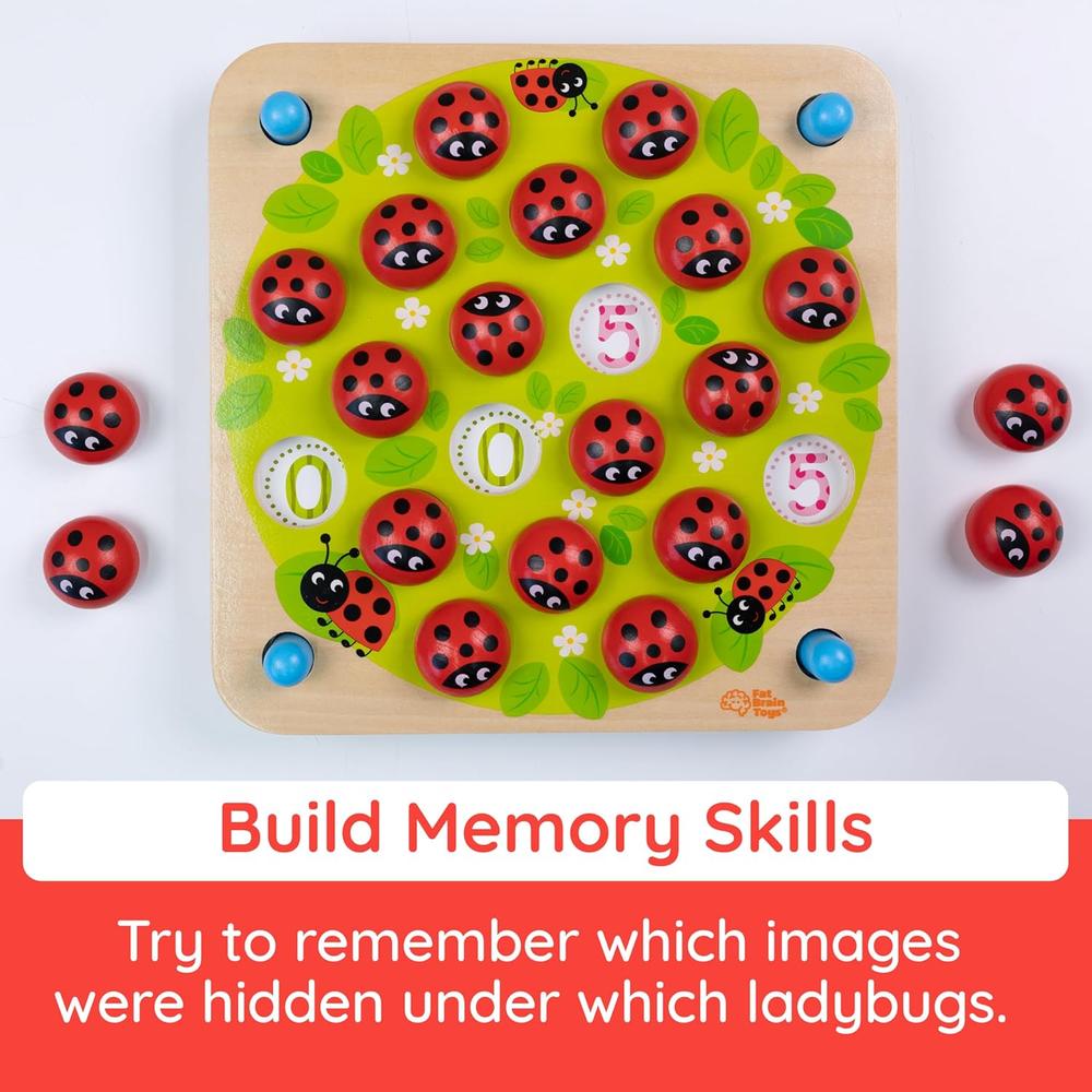 JUEGO DE MEMORIA LADYBUGS GARDEN FAT BRAIN TOYS - 4
