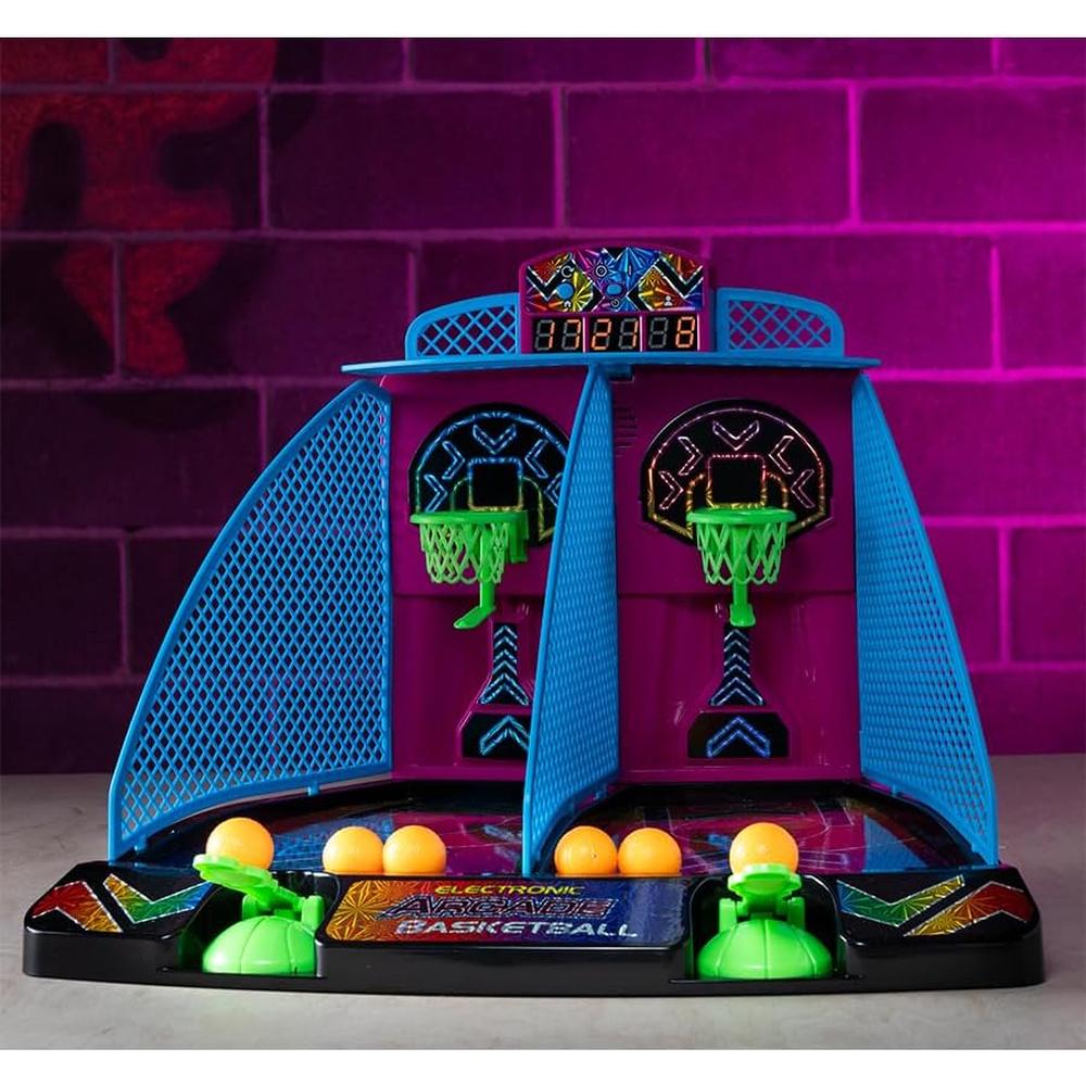 JUEGO ARCADE BALONCESTO HYPER NEON FAT BRAIN TOYS - 1