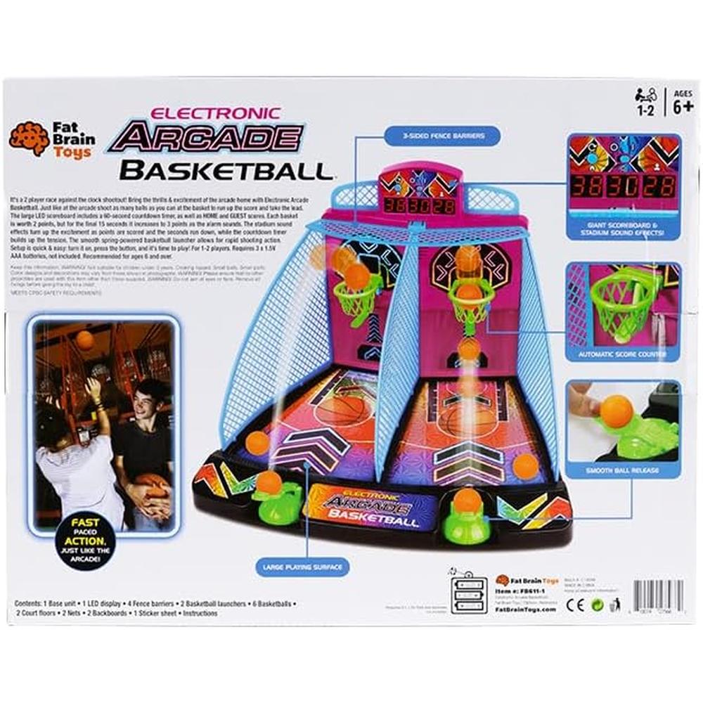 JUEGO ARCADE BALONCESTO HYPER NEON FAT BRAIN TOYS - 2