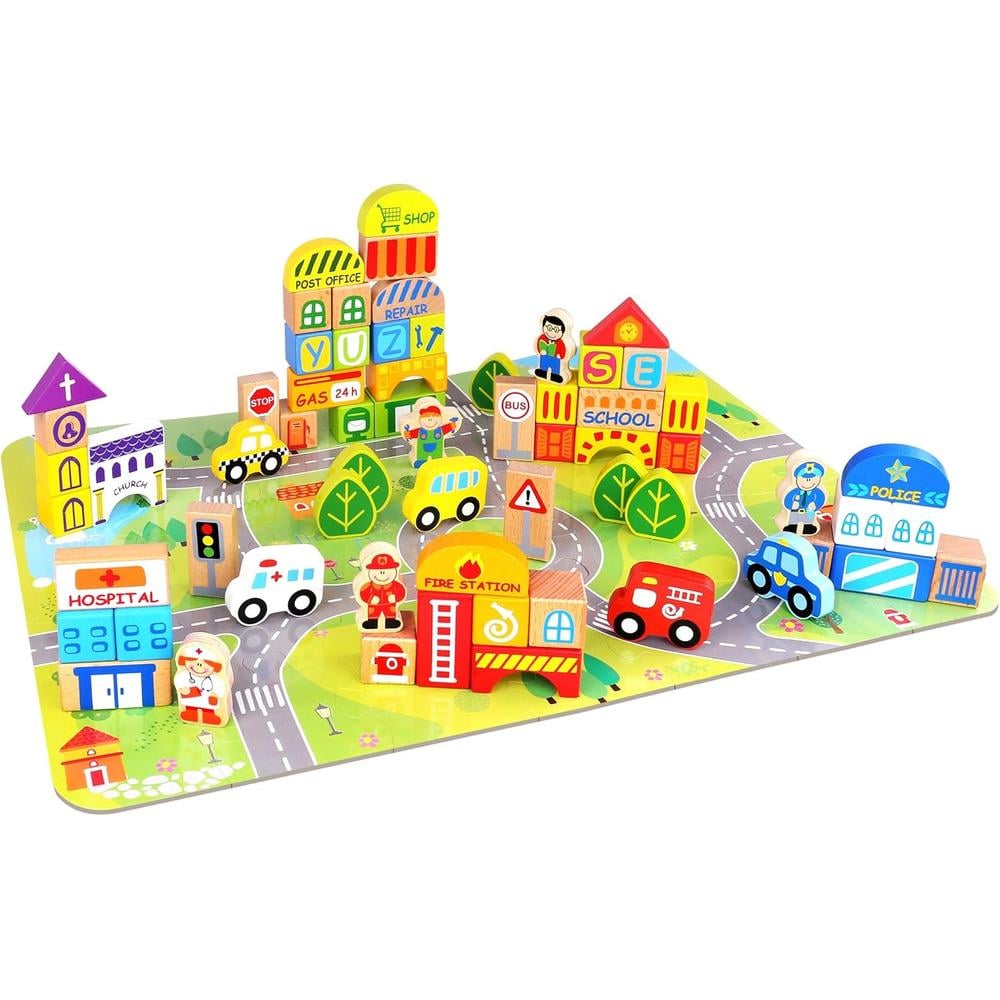 JUEGO ROMPECABEZAS MY TOWN FAT BRAIN TOYS - 1