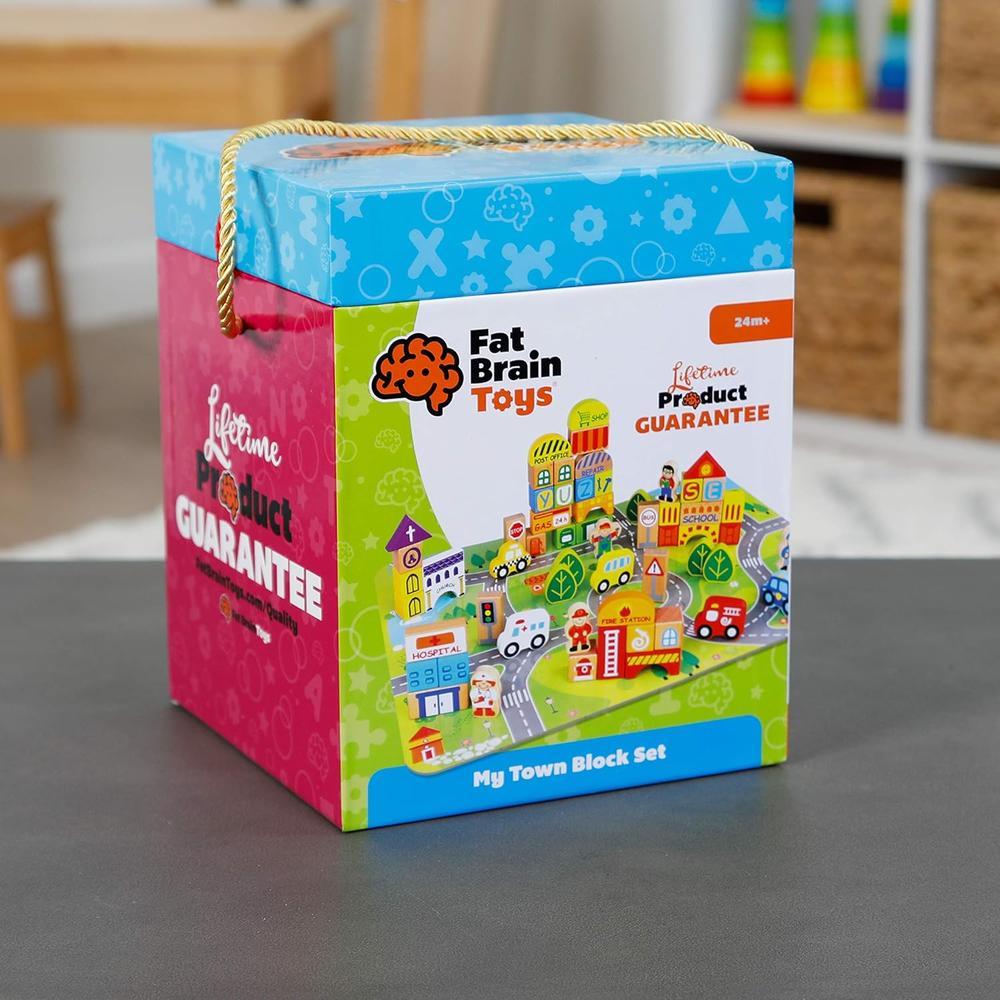 JUEGO ROMPECABEZAS MY TOWN FAT BRAIN TOYS - 5