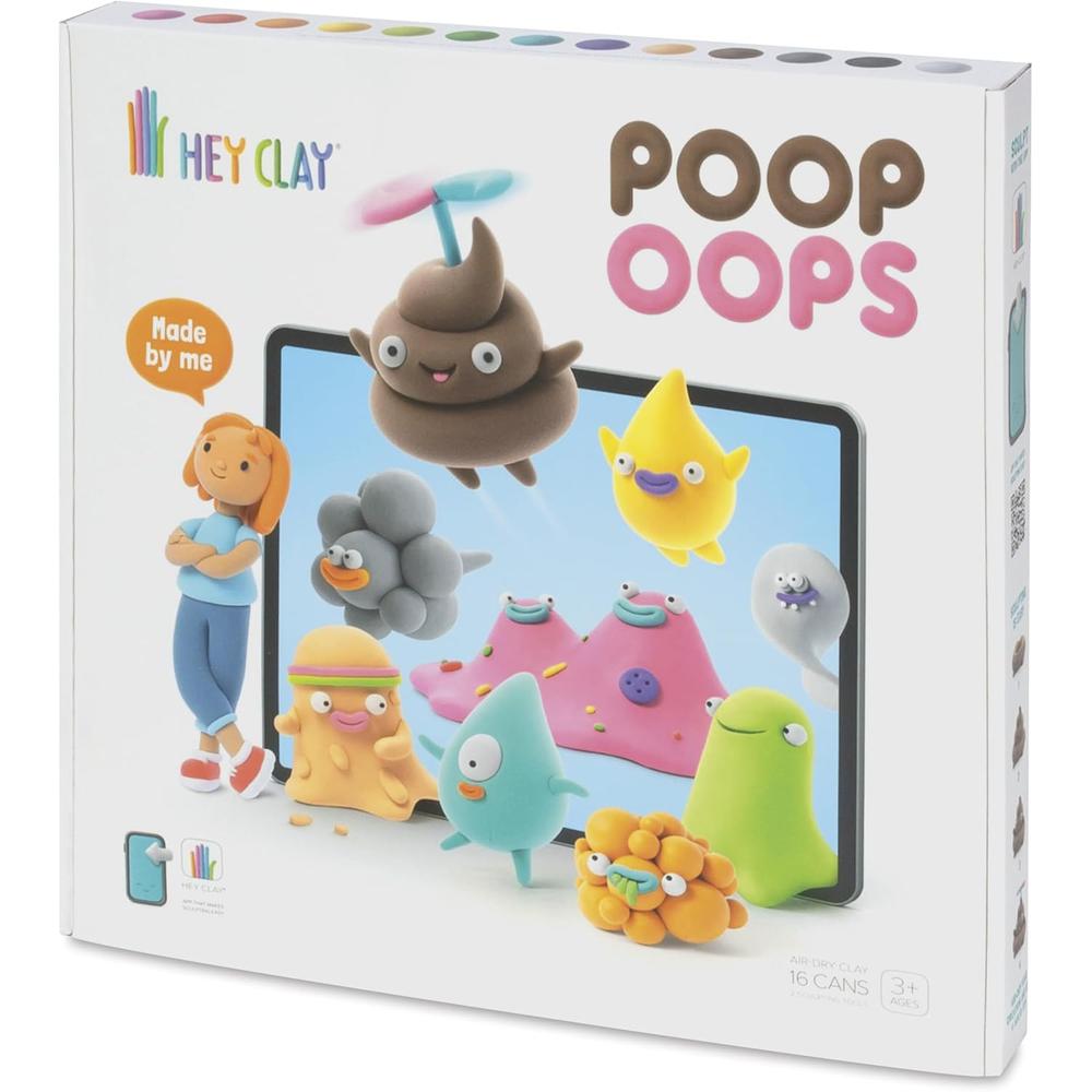 KIT DE ARCILLA HEY CLAY POOP OOPS FAT BRAIN TOYS - 1