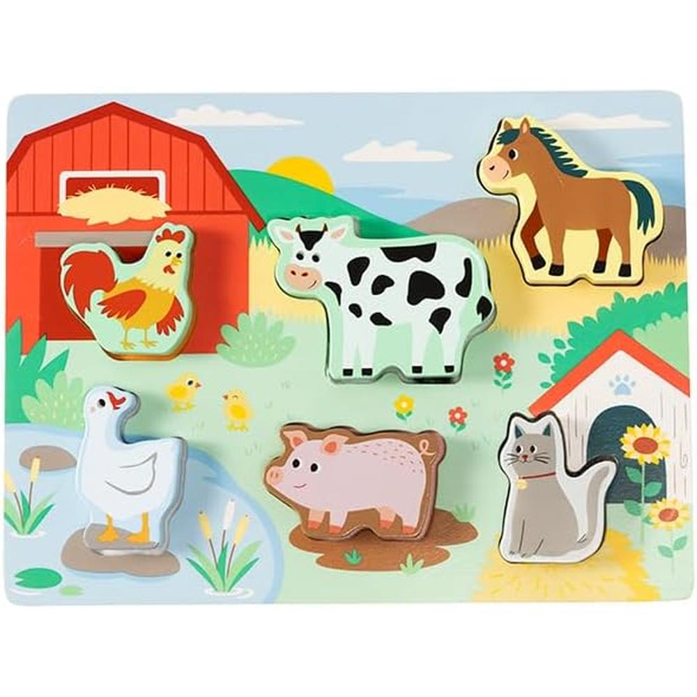JUGUETE ROMPECABEZAS TEXTURAS DE GRANJA FAT BRAIN TOYS - 4