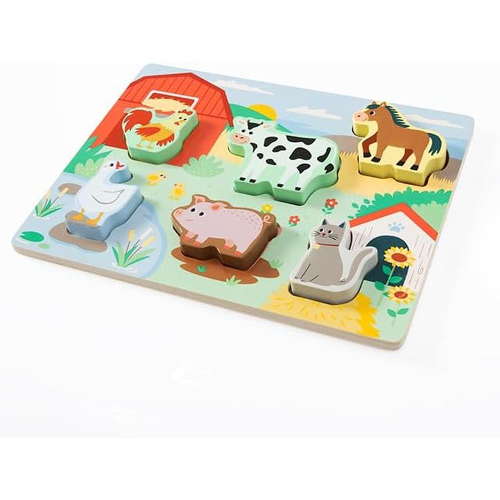 JUGUETE ROMPECABEZAS TEXTURAS DE GRANJA FAT BRAIN TOYS - 5