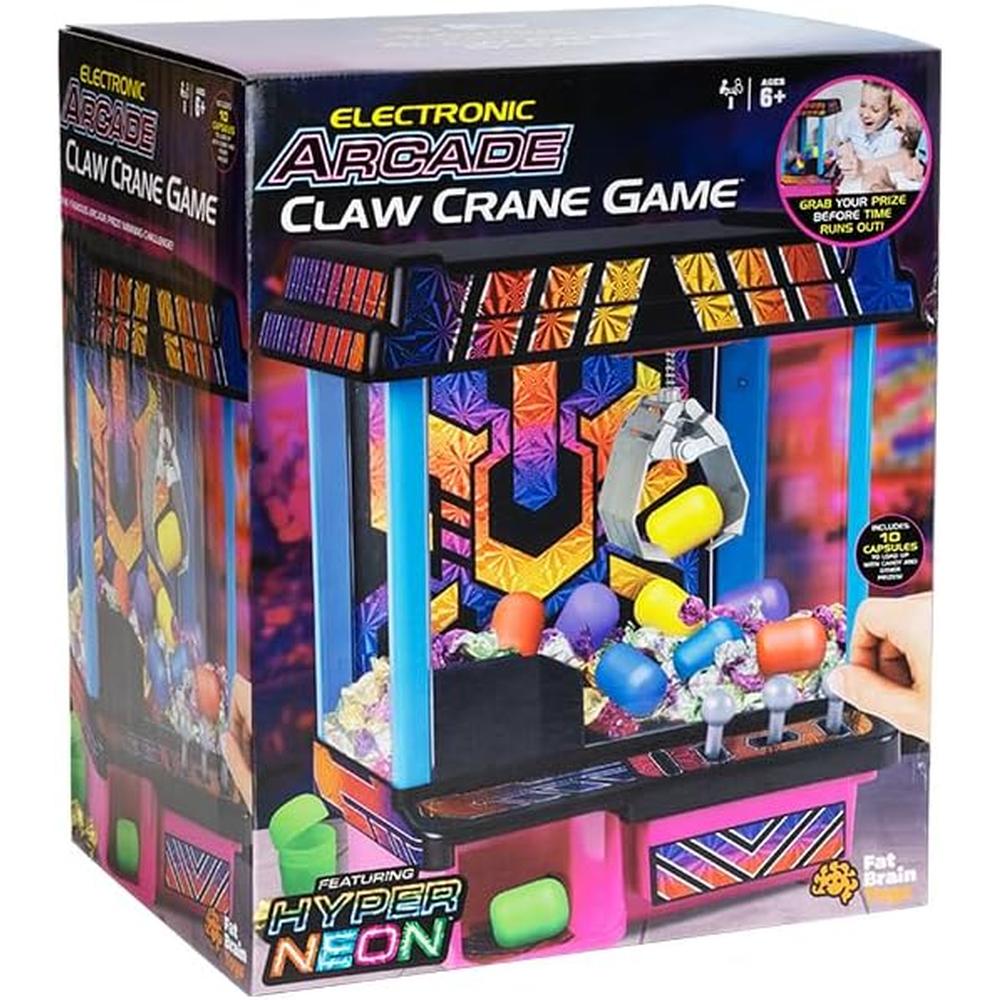 JUEGO ARCADE GRÚA DE GARRA HYPER NEON FAT BRAIN TOYS - 2