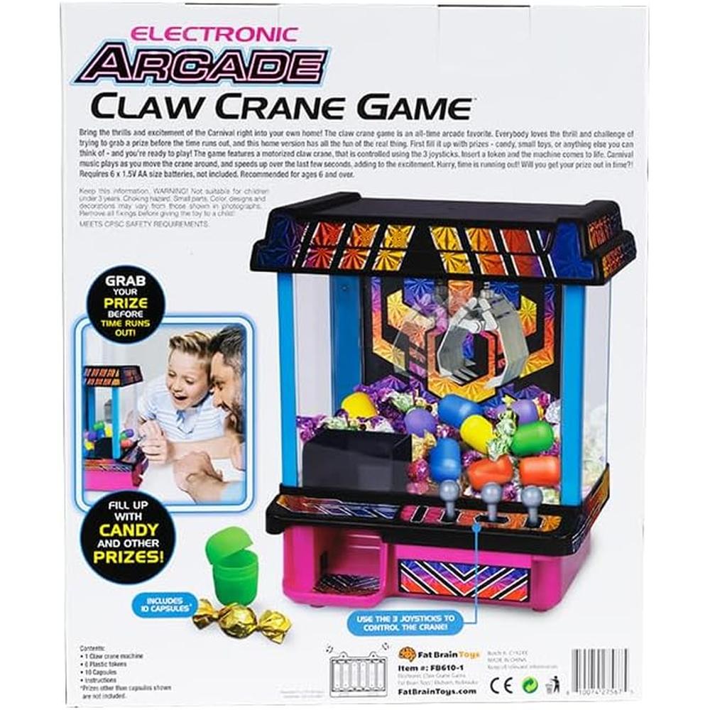 JUEGO ARCADE GRÚA DE GARRA HYPER NEON FAT BRAIN TOYS - 3