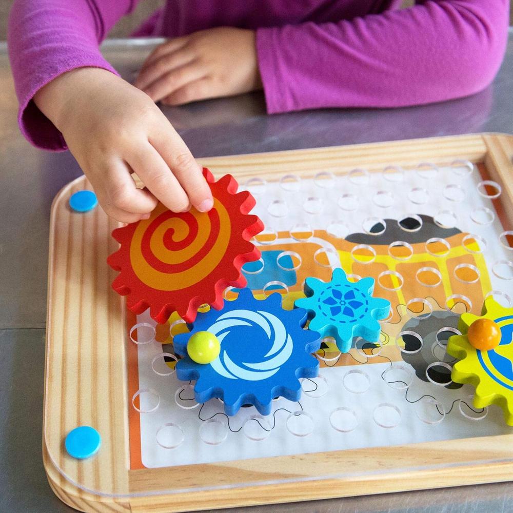 JUEGO ROMPECABEZAS DE ENGRANAJES DE MADERA FAT BRAIN TOYS - 3