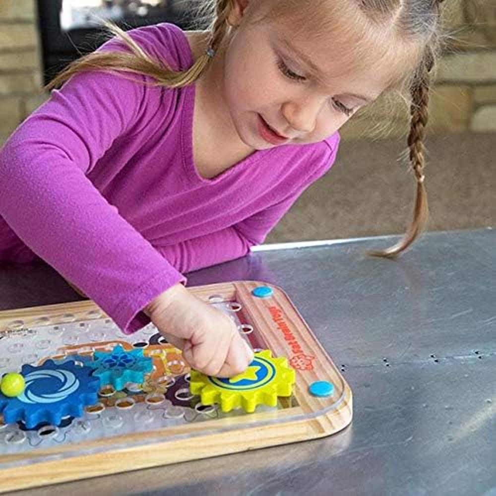 JUEGO ROMPECABEZAS DE ENGRANAJES DE MADERA FAT BRAIN TOYS - 4