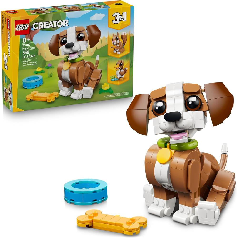 LEGO CREATOR 3 EN 1 ANIMALES ADORABLES CACHORRO JUGUETÓN 31382 - 1