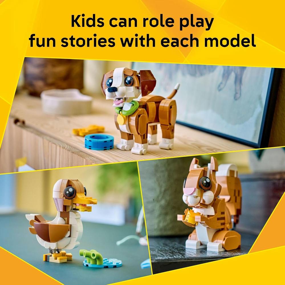 LEGO CREATOR 3 EN 1 ANIMALES ADORABLES CACHORRO JUGUETÓN 31382 - 3
