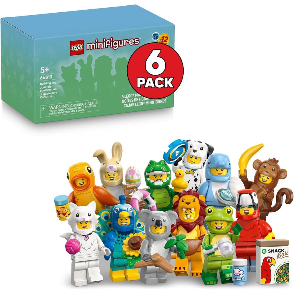 LEGO MINIFIGURAS ANIMALES SERIE 28 PACK 6 - 66813 - 1