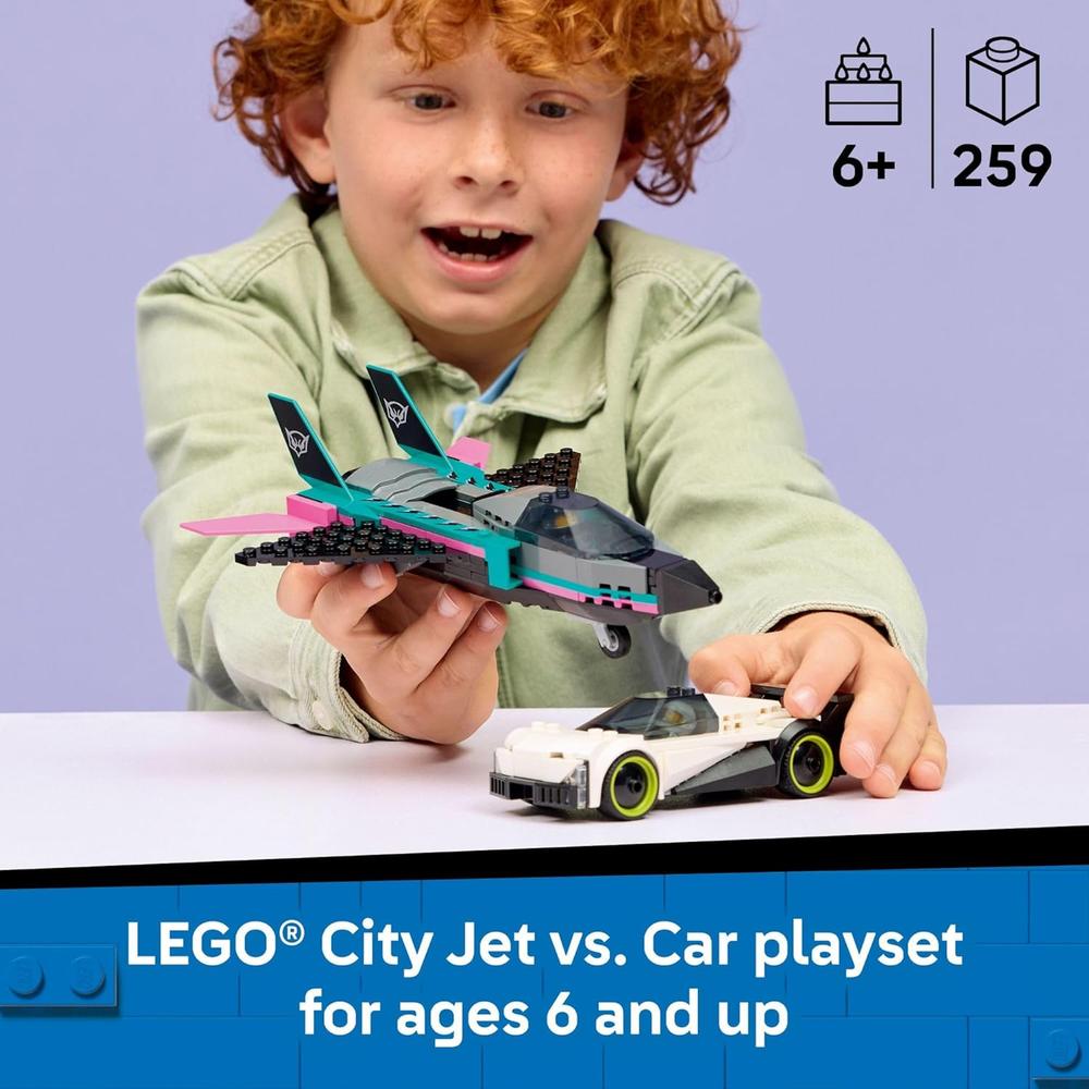 LEGO CITY JET VS AUTO 60489 - 2