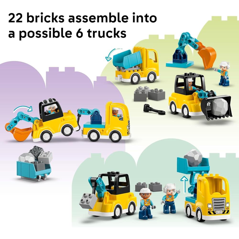 LEGO DUPLO TOWN VEHÍCULOS DE CONSTRUCCIÓN 3 EN 1 - 10475 - 4