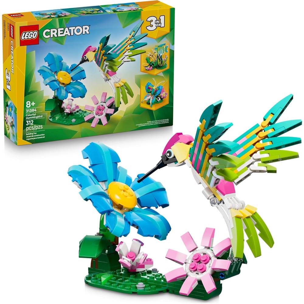LEGO CREATOR 3 EN 1 ANIMALES SALVAJES COLIBRÍ 31384 - 1