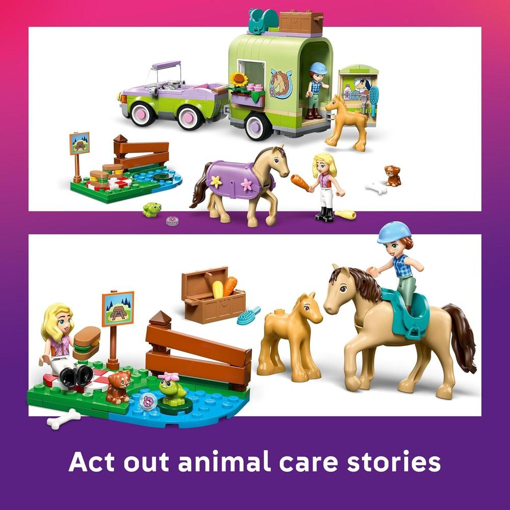 LEGO FRIENDS REMOLQUE DE CABALLO Y POTRO BEBÉ 42695 - 4