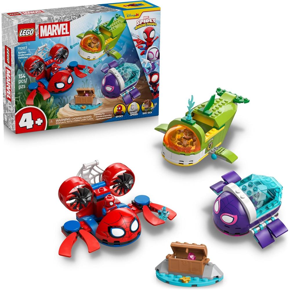 LEGO MARVEL SPIDEY Y SUS INCREÍBLES AMIGOS VEHÍCULOS SUBMARINOS 11207 - 1