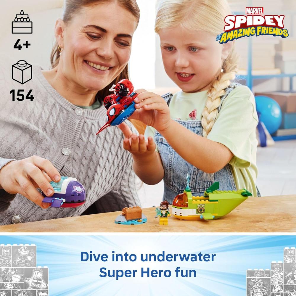 LEGO MARVEL SPIDEY Y SUS INCREÍBLES AMIGOS VEHÍCULOS SUBMARINOS 11207 - 2