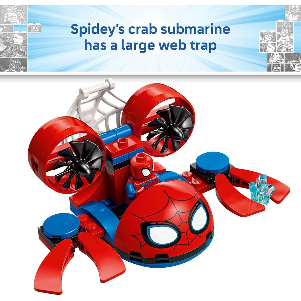 LEGO MARVEL SPIDEY Y SUS INCREÍBLES AMIGOS VEHÍCULOS SUBMARINOS 11207 - 5
