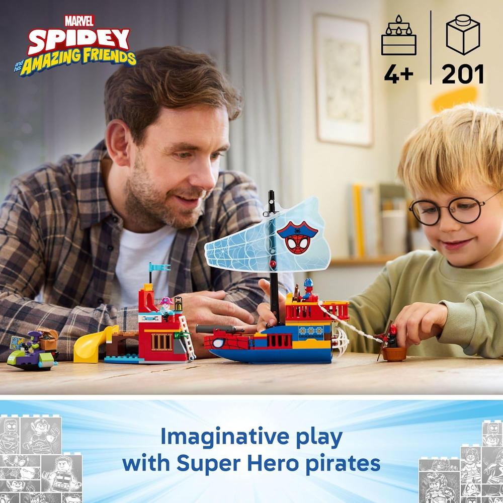 LEGO MARVEL SPIDEY Y SUS INCREÍBLES AMIGOS BARCO PIRATA 11208 - 2