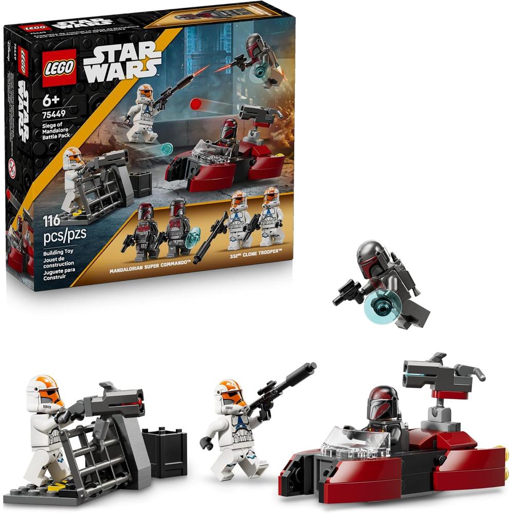 LEGO STAR WARS ASEDIO DE MANDALORE PACK DE BATALLA 75449 - 1