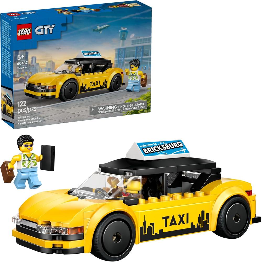 LEGO CITY TAXI AMARILLO 60487 - 1