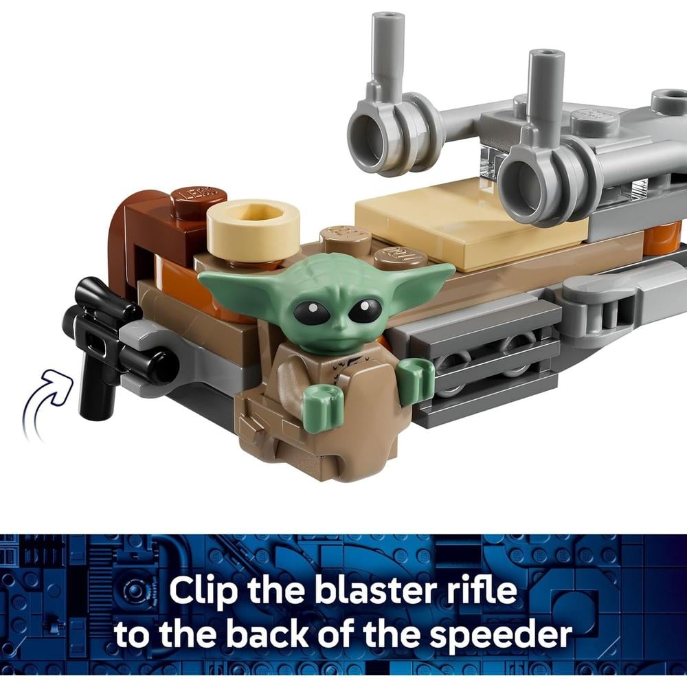 LEGO STAR WARS MANDALORIANO Y MOTO SPEEDER DE GROGU 75436 - 3