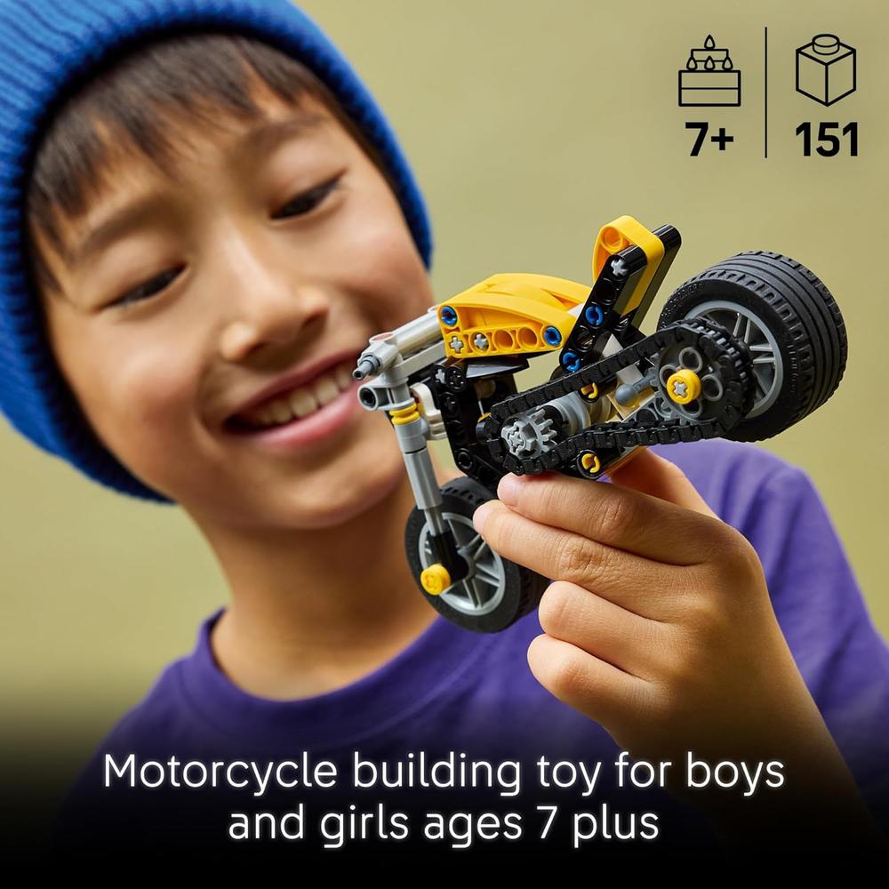 LEGO TECHNIC MOTO AMARILLA 42225 - 2