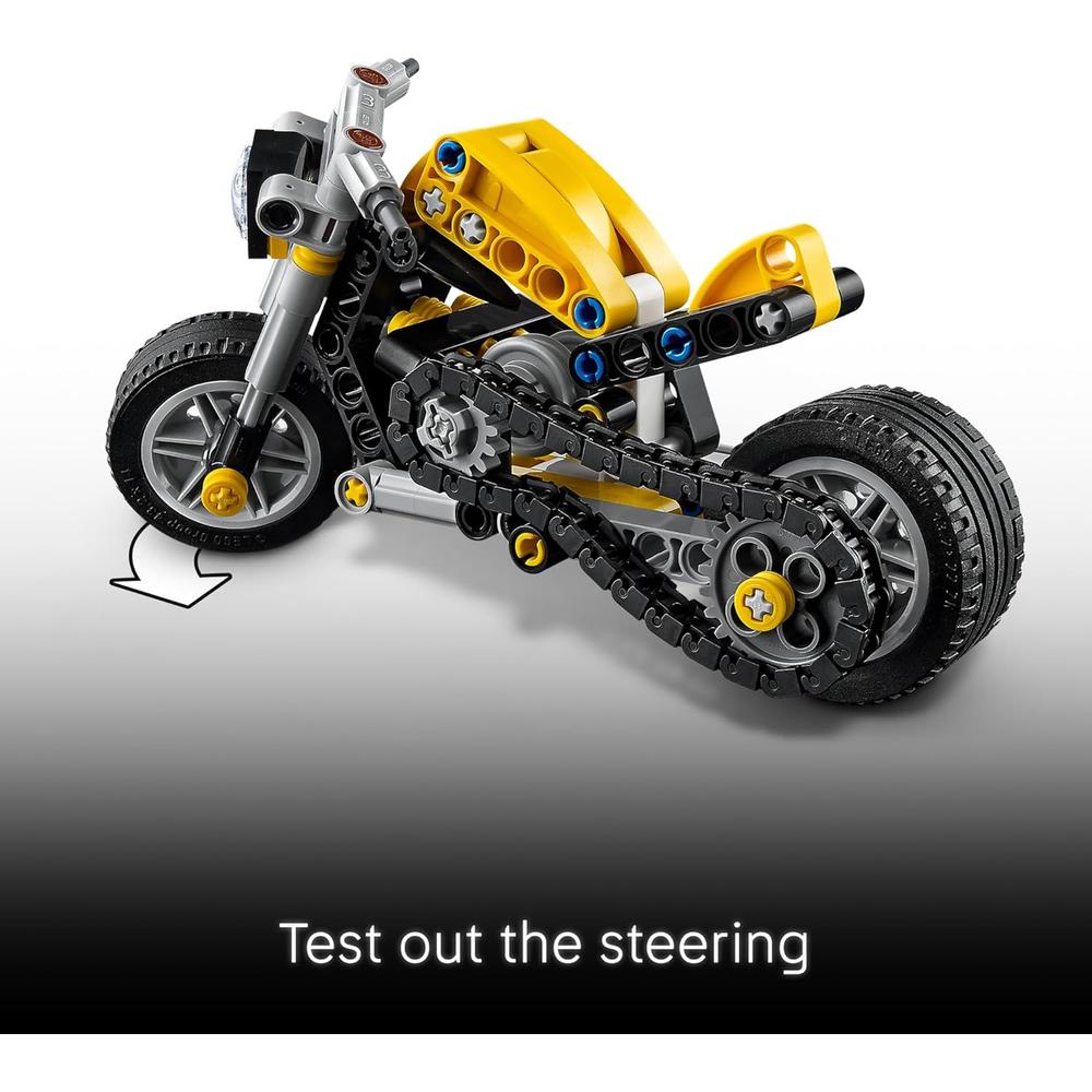 LEGO TECHNIC MOTO AMARILLA 42225 - 3