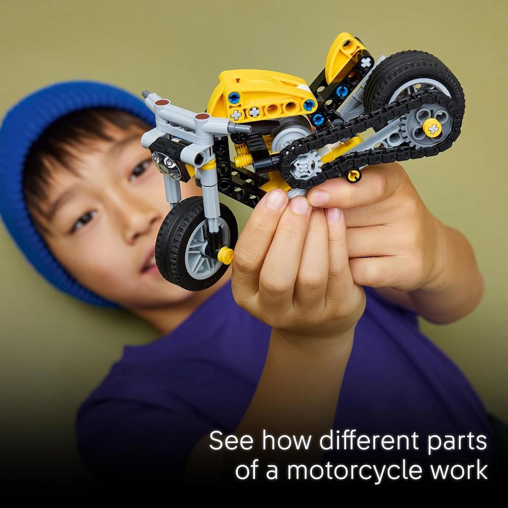 LEGO TECHNIC MOTO AMARILLA 42225 - 5